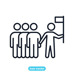 Mission Path icon. business target and goal symbol template for graphic and web design collection logo vector illustration