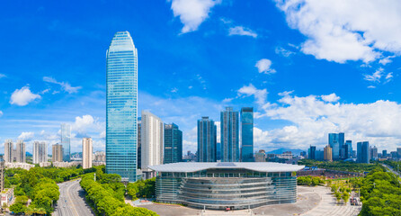 Fototapeta premium Urban scenery of Huizhou City, Guangdong Province, China
