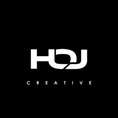 HOJ Letter Initial Logo Design Template Vector Illustration