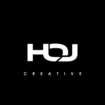HOJ Letter Initial Logo Design Template Vector Illustration