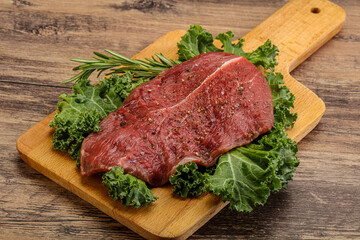Raw beef steak for grill