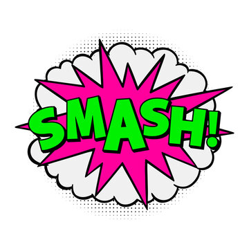 smash! pop art Hand drawn design
