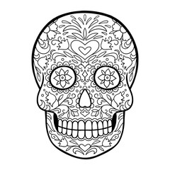 Mexican sugar skull, Dia de los Muertos