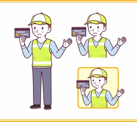 Volunteer young staff