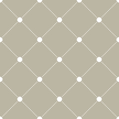 Geometric dotted white pattern. Seamless abstract modern texture for wallpapers and backgrounds