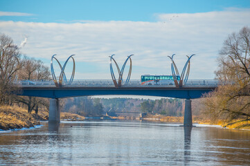 Bridge over river Gauja