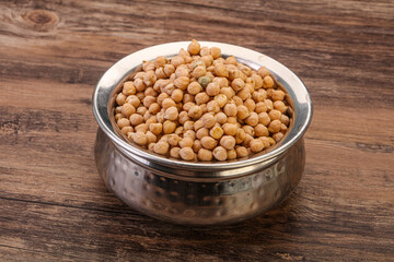 Vegan cuisine - Dry chickpea heap