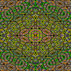 African fabric – Seamless and textured pattern, illustration 