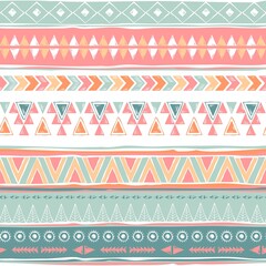 Tribal Navajo seamless pattern. Aztec geometric print. Ethnic hipster backdrop