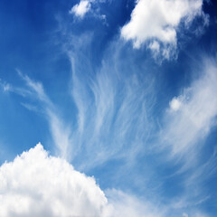 blue sky with clouds