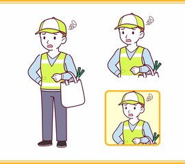 Volunteer young staff