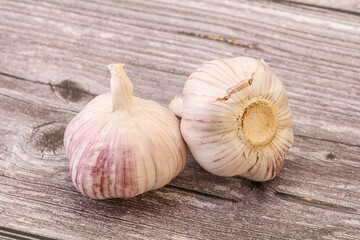 Fresh ripe and tasty garlic