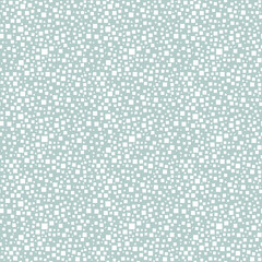 Seamless vector background with random white squares. Abstract ornament. Dotted abstract pattern