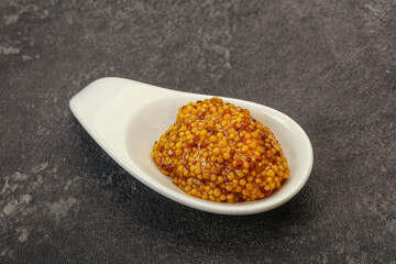 Dijon mustard sauce with seeds