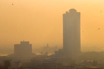 background view of the sky is close,with various colors changing according to the weather(orange, red,yellow,pink,blue)is a natural beauty