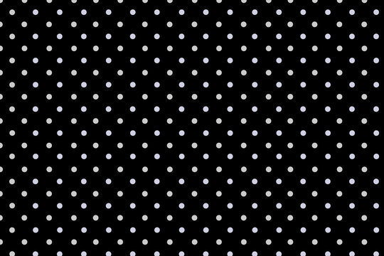 Polka dots patterns on a black background