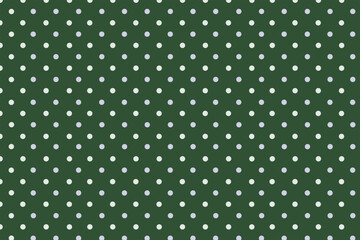 Polka dots patterns on a Green background 1