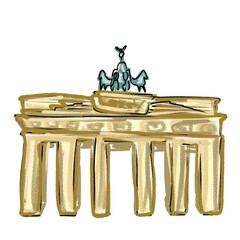 brandenburg gate. illustration on white background © Мария Шаламова