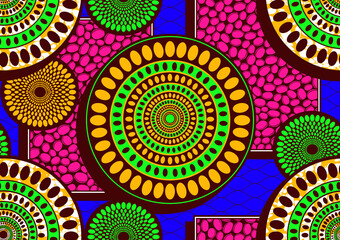 african seamless pattern, picture art and abstract background.