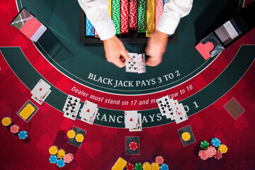 Casino Black Jack table - 410868611