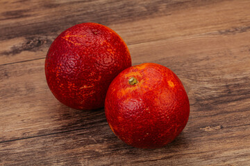 Red sweet orange over background