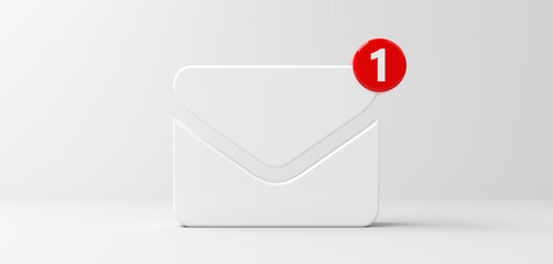 abstract contact icon symbol in front of background - 3D Illustration