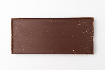 Chocolate bar on white background