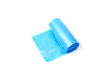 Garbage bags isolated on white background.