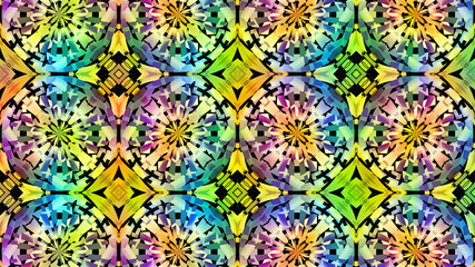 African fabric – Seamless and textured pattern, illustration 