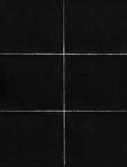 Old Black Empty Ripped Folded Torn Cardboard Paper Poster. Grunge Scratched Old Shabby Surface....