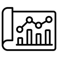 Vector design of business report icon
