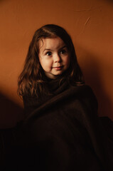 girl child portrait at home