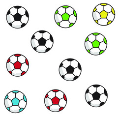 Soccer Ball or football ball pattern background