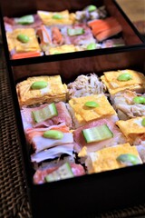 家庭料理のクリスマス（モザイク寿司）