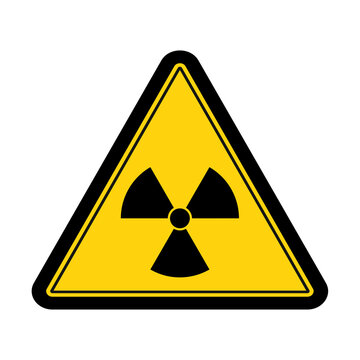 Warning radioactive sign design vector illustration