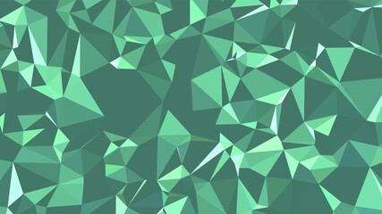 Abstract Green Triangle Background. Colorful gradient mosaic backdrop. Geometric background for design. Hipster triangular background. Seamless Polygonal Brilliant Pattern. EPS10 Vector