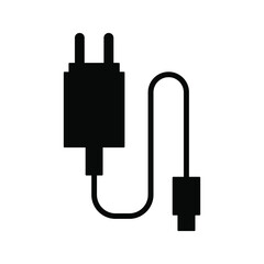 charger Flat icon on white background