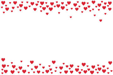 Romantic background with hearts. Love and romance. Vector illustration.