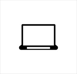 icon of the laptop. simple illustration