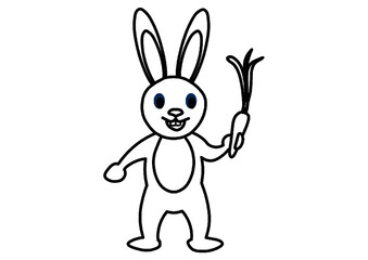 Coniglio, disegno da colorare