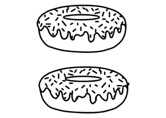 Ciambella, disegno da colorare