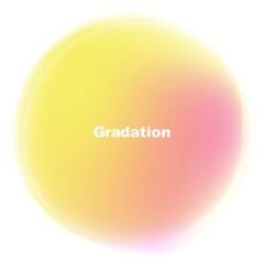 グラデーション・波・黄色の背景素材