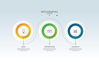 Presentation business abstract background infographic template