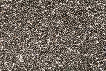 Chia seeds, a source of omega 3 acids. Texture.