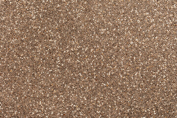 Chia seeds, a source of omega 3 acids. Texture.