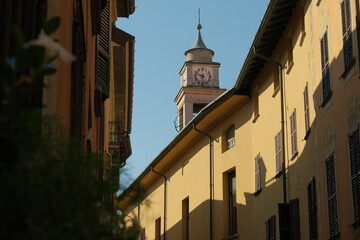 La chiesa di Sant'Eusebio nel centro storico di Como in Lombardia, Italia.