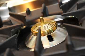 Stove dose. Detail of the stove box for both domestic and industrial use.