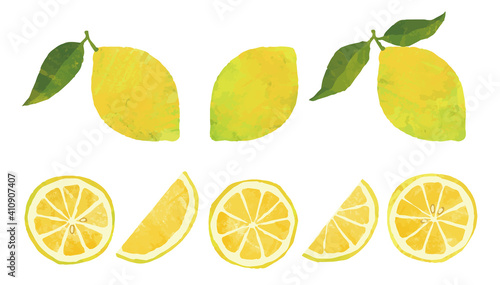 シンプルで可愛いレモンの装飾イラスト Acid Sticker Ac わたほこり
