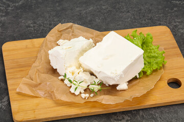 Greek traditional Feta soft cheese