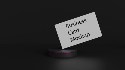 Elegant business card On dark background